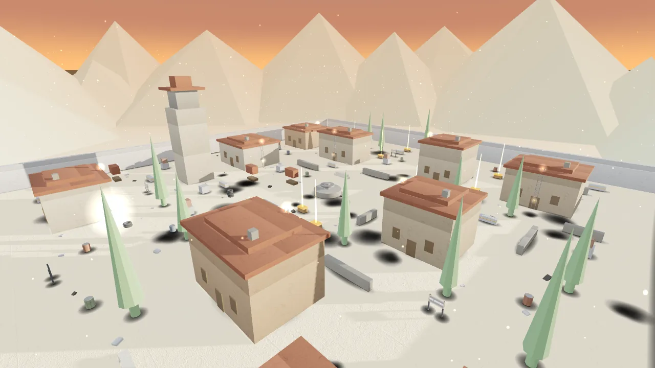 Tuscan Village actual in-engine map overview